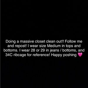 Closet Clear Out Announcement